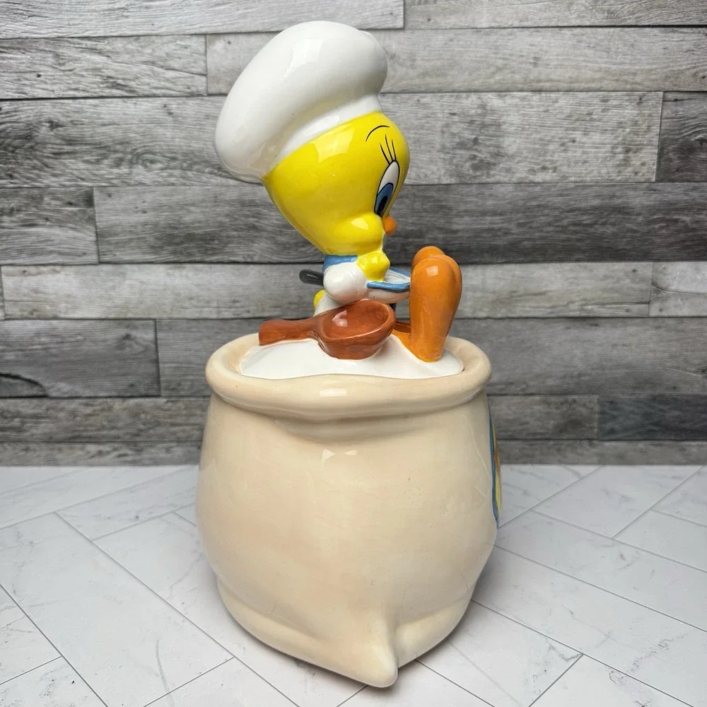 Tweety Bird Flour Sack Cookie Jar Warner Brothers Looney Tunes 1997 VTG
